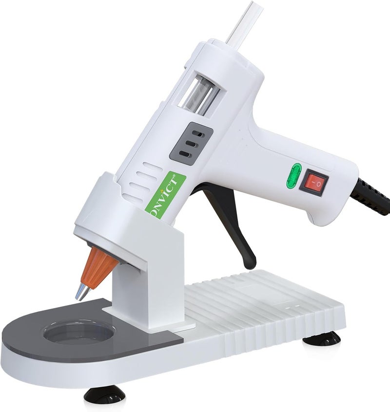 MONVICT Glue Gun Stand for Most Mini Glue Guns, Hot Glue Holder with Non-Stick Silicone Mat, Suction Cups, Helpful Tool for Make Your DIY, Crafts, Home School Project Well Bars Orderly (NOT Full Size) - Image 4